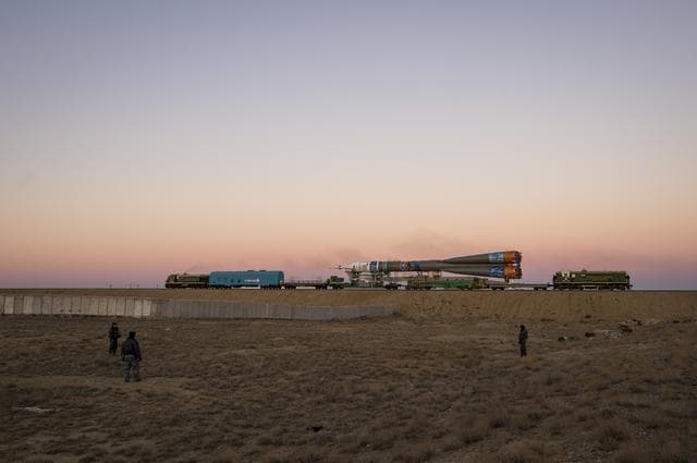 NASA image: Expedition 38 Soyuz Rollout
