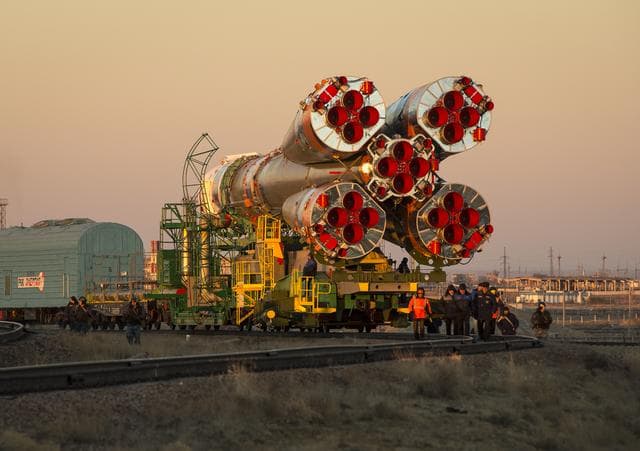 NASA image: Expedition 38 Soyuz Rollout