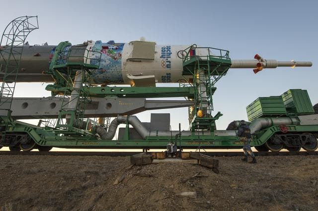 NASA image: Expedition 38 Soyuz Rollout
