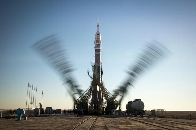 NASA image: Expedition 38 Soyuz Rollout