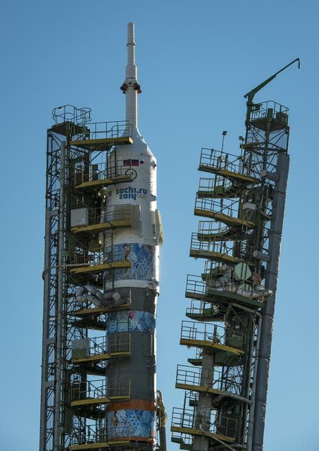 NASA image: Expedition 38 Soyuz Rollout