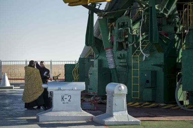 NASA image: Expedition 38 Soyuz Blessing