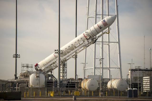 NASA image: Antares Rocket Preparation
