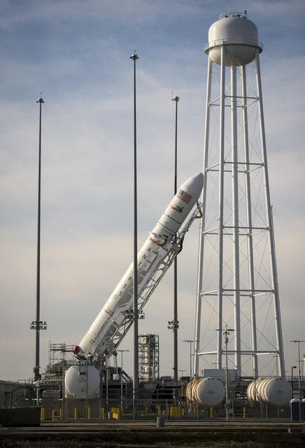 NASA image: Antares Rocket Preparation
