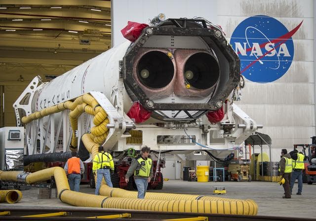 NASA image: Antares Rocket Rollout