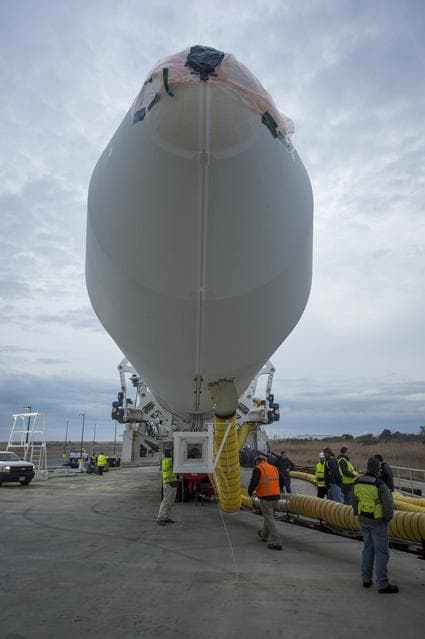 NASA image: Antares Rocket Rollout