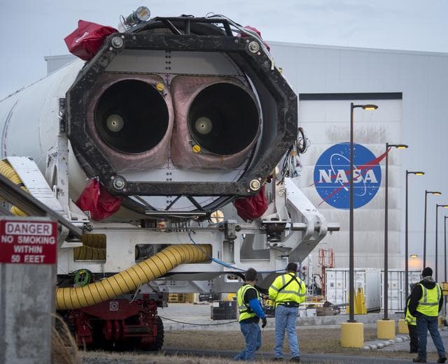 NASA image: Antares Rocket Rollout