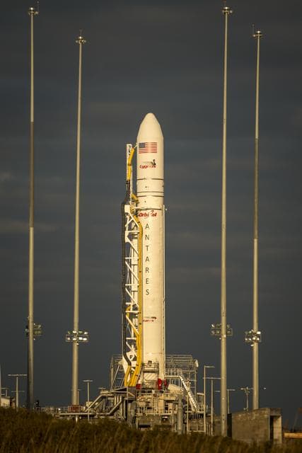 NASA image: Antares Rocket Preparation
