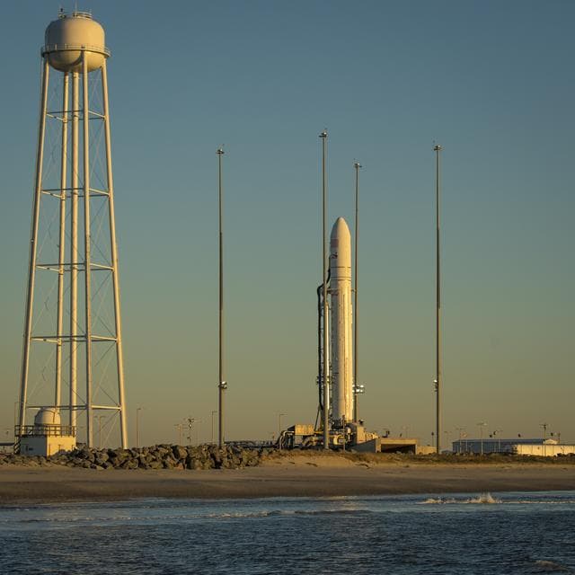 NASA image: Antares Rocket Preparation