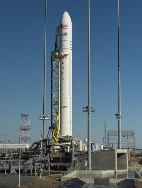 NASA image: Antares Rocket Preparation