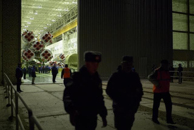 NASA image: Expedition 39 Soyuz Rollout