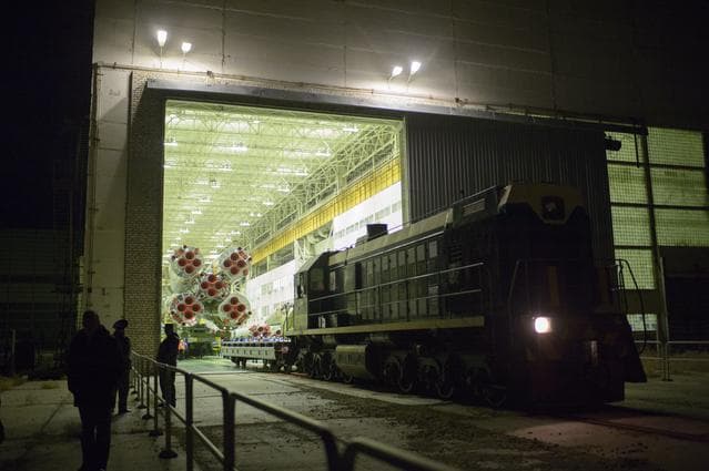 NASA image: Expedition 39 Soyuz Rollout