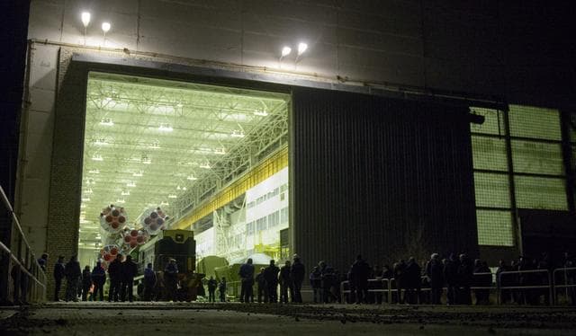 NASA image: Expedition 39 Soyuz Rollout