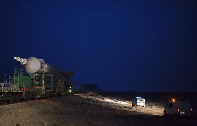 NASA image: Expedition 39 Soyuz Rollout