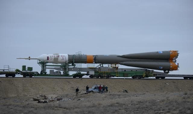 NASA image: Expedition 39 Soyuz Rollout