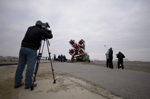 NASA image: Expedition 39 Soyuz Rollout