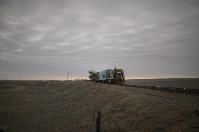 NASA image: Expedition 39 Soyuz Rollout