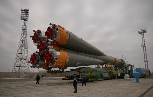NASA image: Expedition 39 Soyuz Rollout