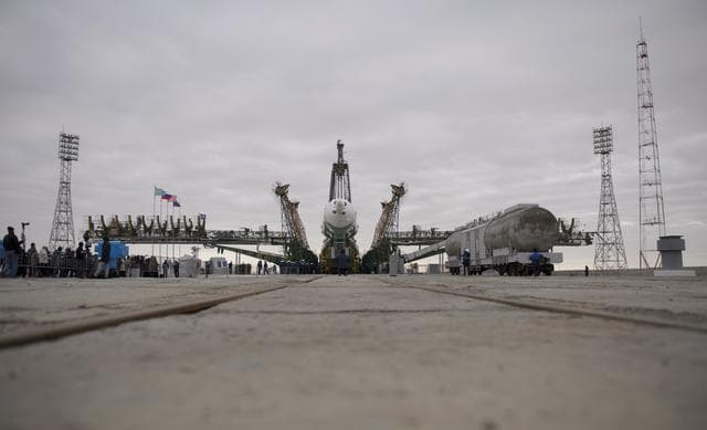 NASA image: Expedition 39 Soyuz Rollout