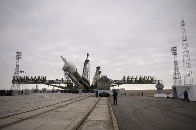 NASA image: Expedition 39 Soyuz Rollout