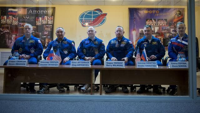 NASA image: Expedition 39 Press Conference 