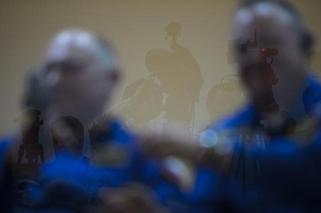 NASA image: Expedition 39 Press Conference 