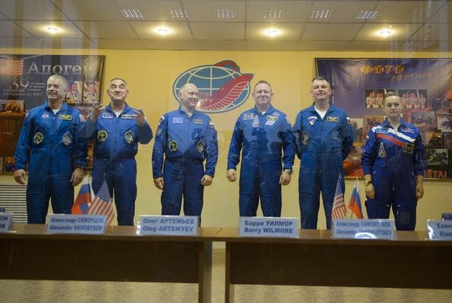 NASA image: Expedition 39 Press Conference 