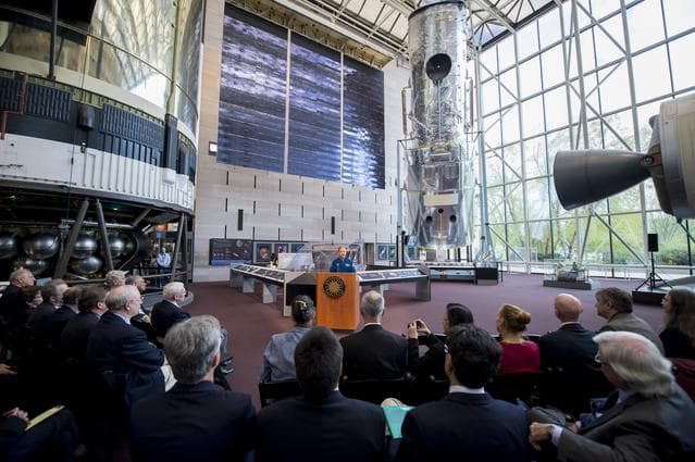NASA image: Repairing Hubble Exhibit Reception