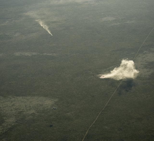 NASA image: Expedition 39 Soyuz TMA-11M Landing