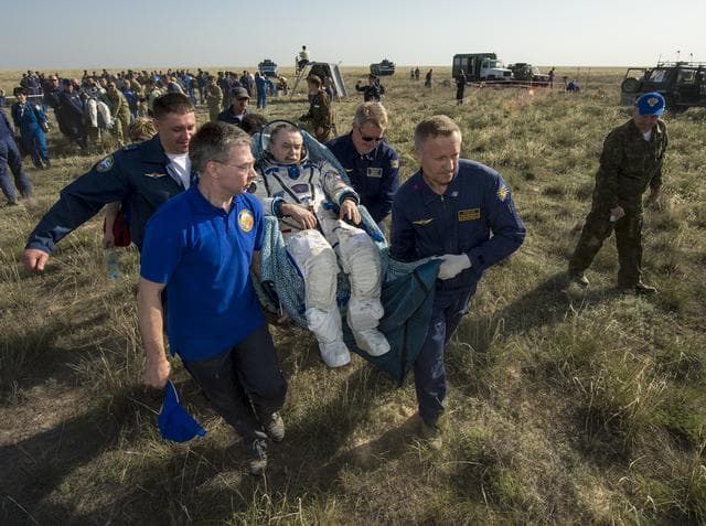 NASA image: Expedition 39 Soyuz TMA-11M Landing