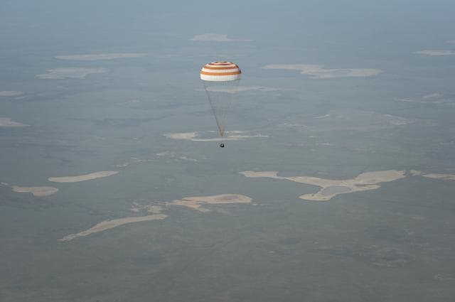NASA image: Expedition 39 Soyuz TMA-11M Landing
