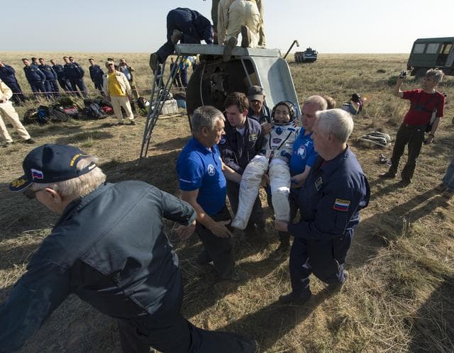 NASA image: Expedition 39 Soyuz TMA-11M Landing