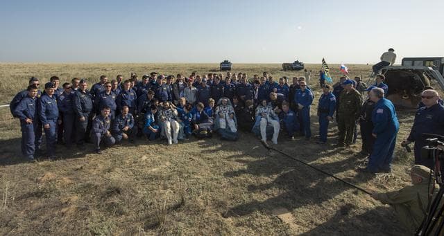 NASA image: Expedition 39 Soyuz TMA-11M Landing