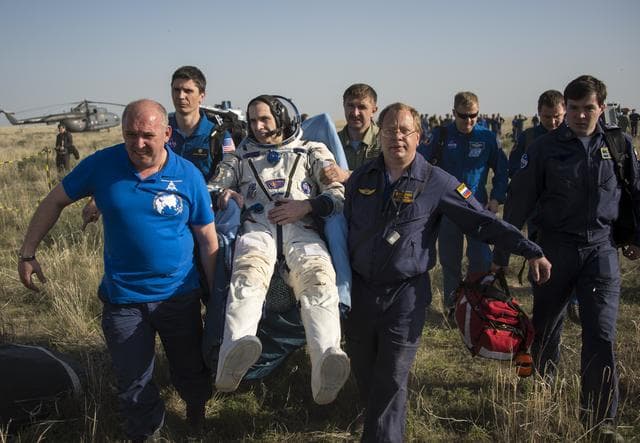 NASA image: Expedition 39 Soyuz TMA-11M Landing