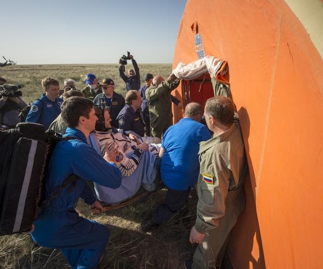 NASA image: Expedition 39 Soyuz TMA-11M Landing