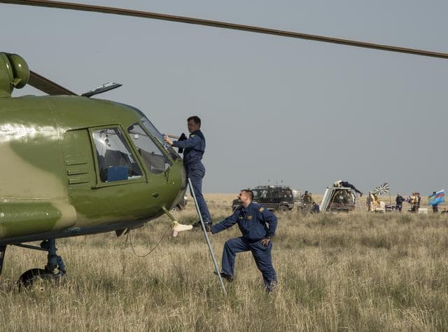 NASA image: Expedition 39 Soyuz TMA-11M Landing