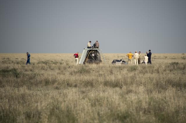 NASA image: Expedition 39 Soyuz TMA-11M Landing