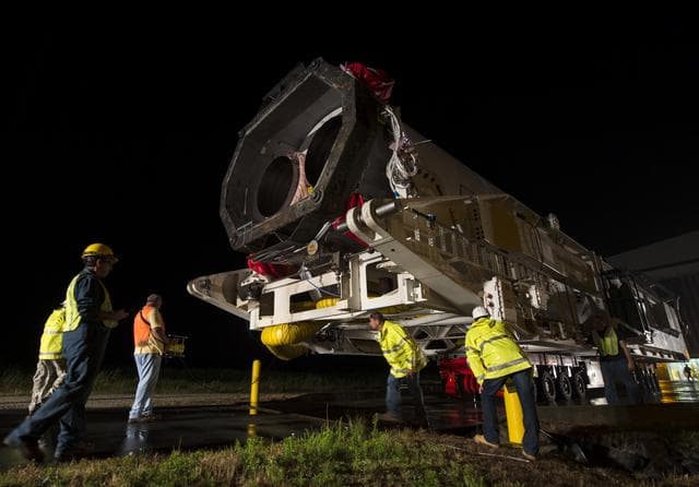 NASA image: Antares Rocket Rollout