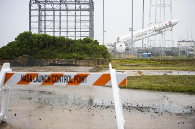 NASA image: Antares Rocket Erection