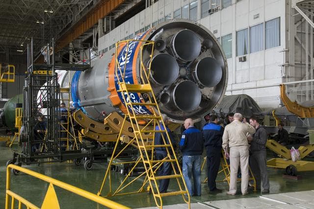 NASA image: Expedition 41 Soyuz Rocket Assembly