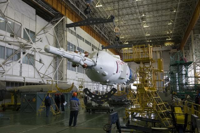 NASA image: Expedition 41 Soyuz Rocket Assembly