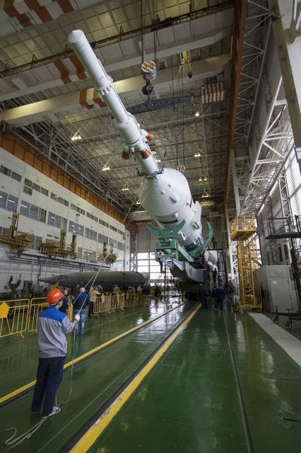 NASA image: Expedition 41 Soyuz Rocket Assembly