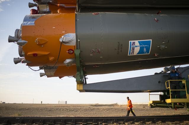 NASA image: Expedition 41 Rollout
