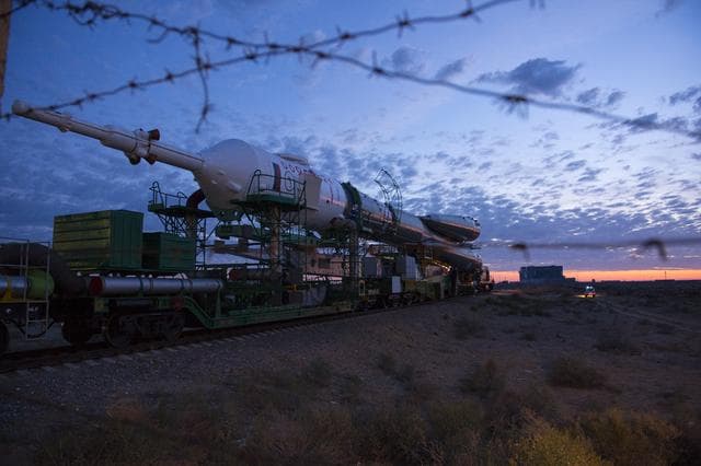 NASA image: Expedition 41 Rollout