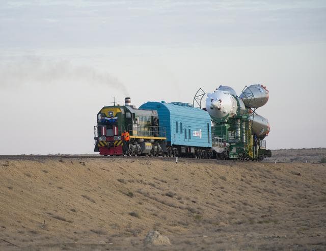NASA image: Expedition 41 Rollout