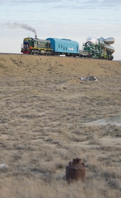 NASA image: Expedition 41 Rollout
