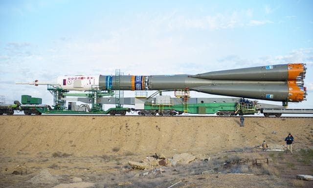 NASA image: Expedition 41 Rollout