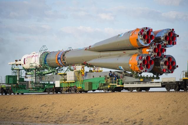 NASA image: Expedition 41 Rollout