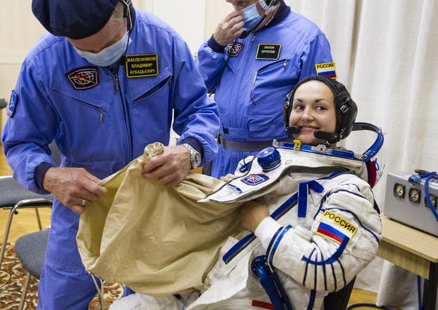 NASA image: Expedition 41 Suit Up