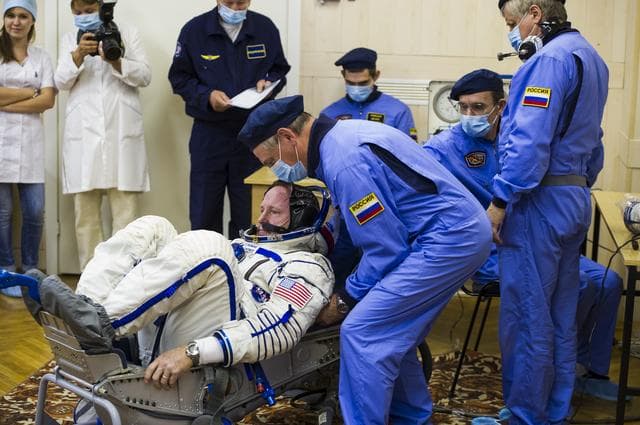 NASA image: Expedition 41 Suit Up